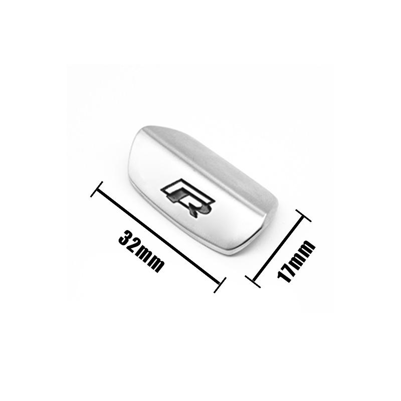 For Volkswagen Car Steering Wheel Accessories Metal Stickers Accessories For VW GTI R Line Polo Golf Passat Scirocco Tiguan Jetta T-ROC Touareg zs0