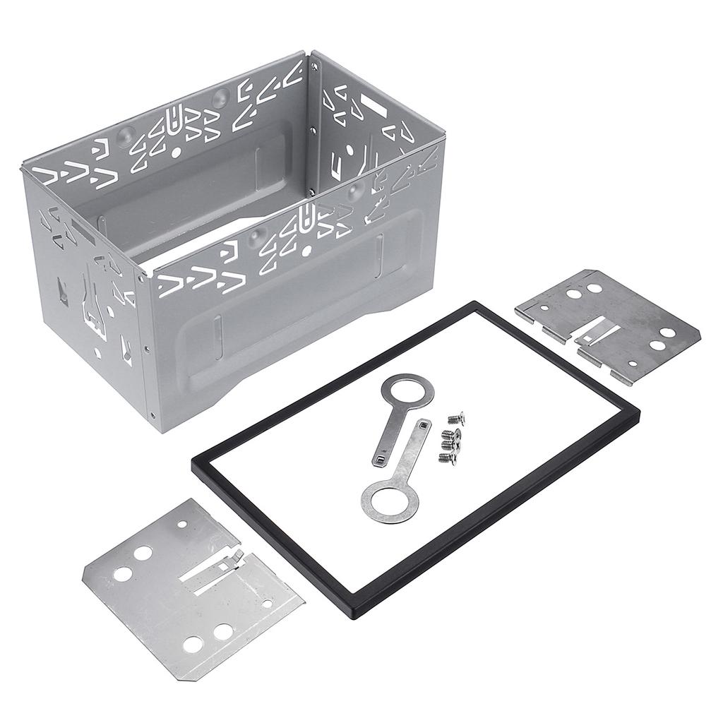 Универсальный двойной 2 DIN автомобильный стереомагнитола головное устройство монтажный каркас автомобильный стерео двойной Din каркас с рамкой