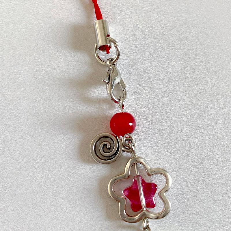 Милый шнурок для мобильного телефона с клубникой, милые фрукты, цепочка для телефона для девочек, эстетичный брелок для мобильного телефона Y2K