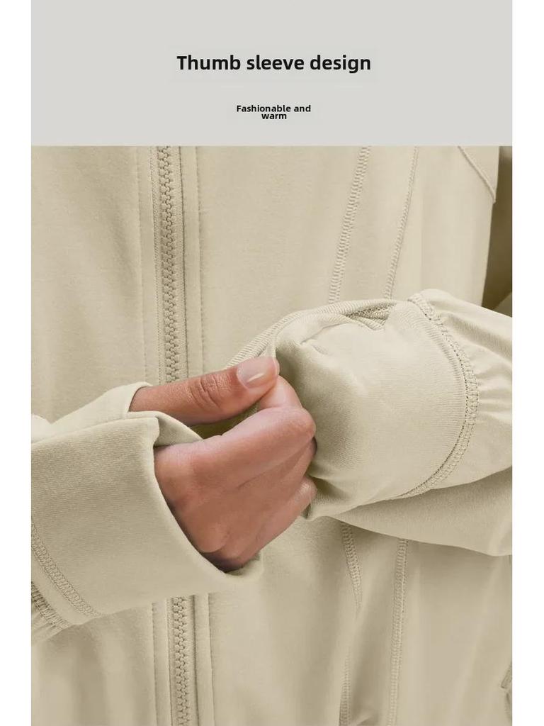 Женская осенняя ветрозащитная куртка с рукавами «летучая мышь» для занятий спортом на открытом воздухе и йоги