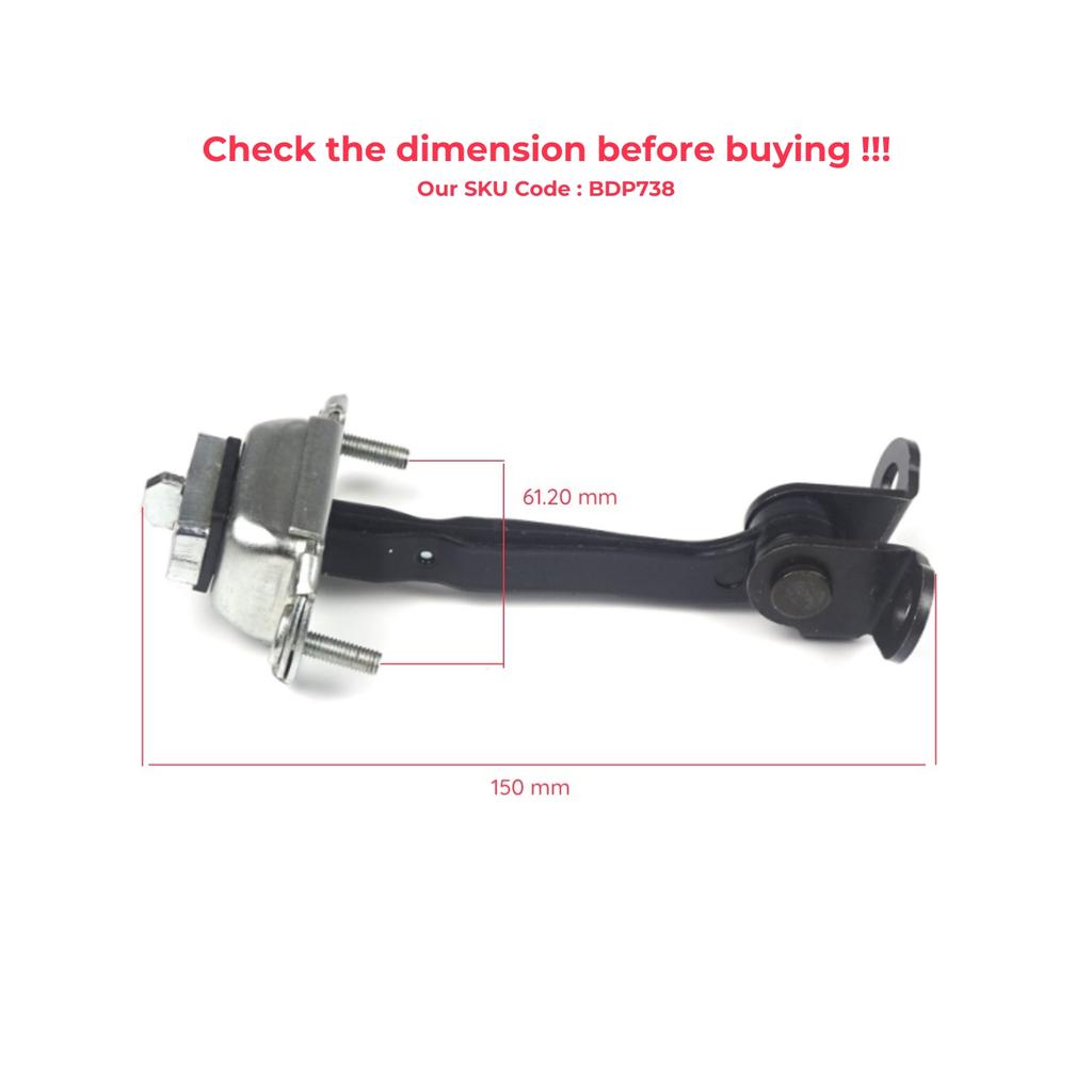 EDP738 Front Left OR Right Door Hinge Stop Check Strap Limiter 93BBF23500AG 1036788 for Ford Mondeo MK1 MK2 Turnier 1992-2000