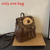 Retro Checkered Womens Backpack Made Of Pu Leather For Street Style And Travel
