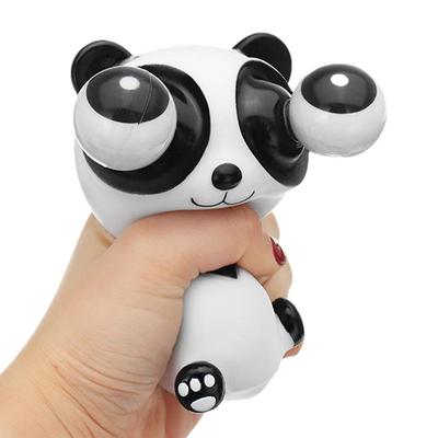 Мультяшная игрушка для декомпрессии животных, мяч для снижения стресса, милая маленькая белая панда, сжимающая поп-глаз, игрушка-антистресс