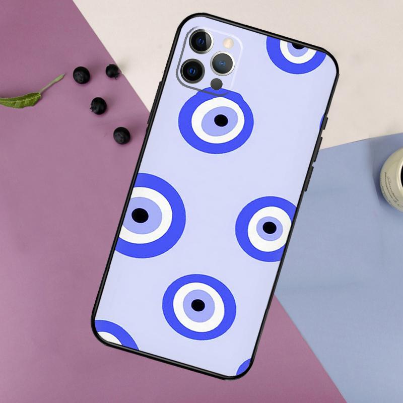 Lucky Eye Blue Evil Eye Print Phone Case For iPhone 16 15 14 13 12 11 17 Pro Max 13 mini 16 Plus 16e 17 Air Bumper Cover