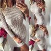 Sweater Winter Warm Pullover Women Autumn Slim Knit Dress Long Sleeve Knitted Dress Pullover