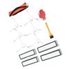 Accessories Kit for Dreame D9 L10 Pro Vacuum Cleaner Include 1 Main Brush 6 Side Brush 4 Filters 4