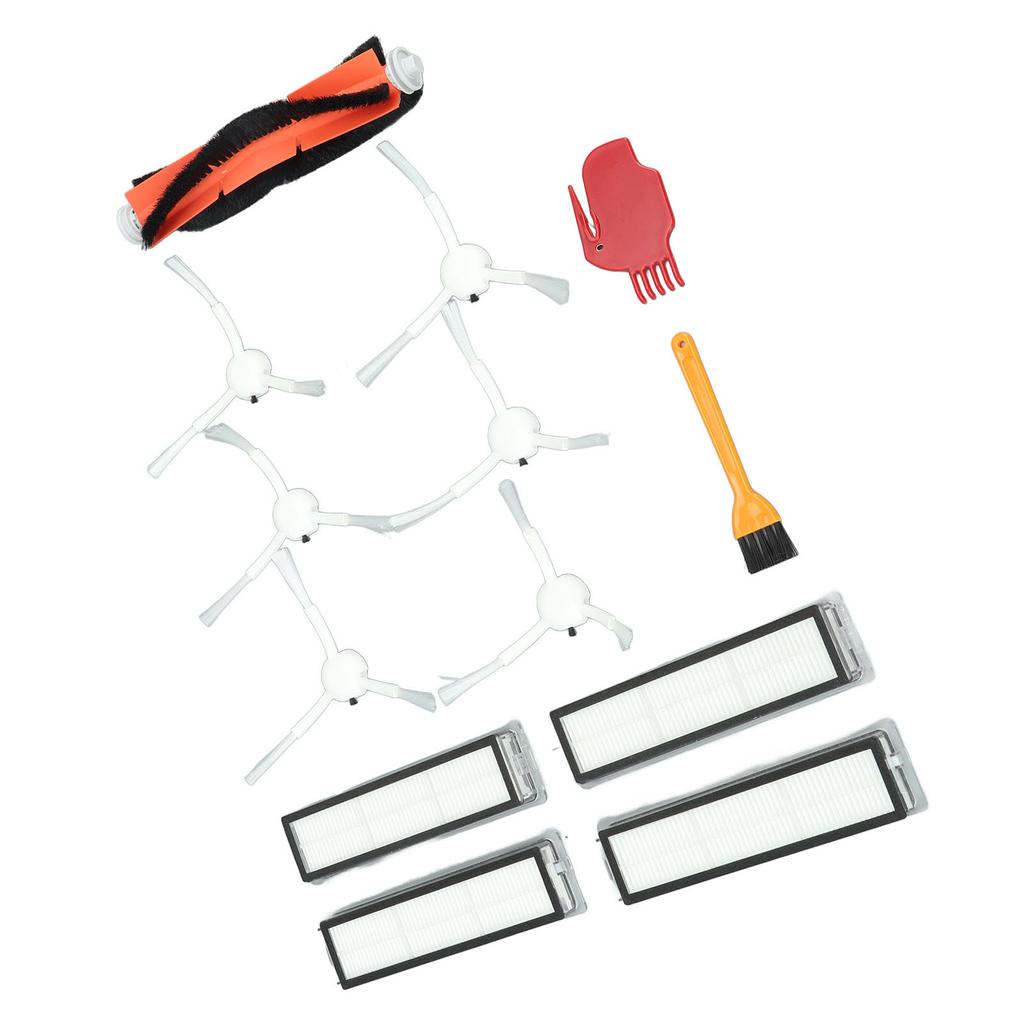 Accessories Kit for Dreame D9 L10 Pro Vacuum Cleaner Include 1 Main Brush 6 Side Brush 4 Filters 4