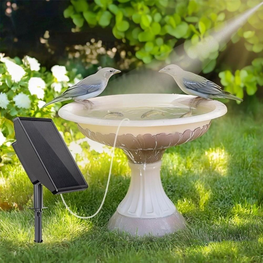 Low Noise Solar Oxygen Pump Durable Aquarium Air Pump Fish Tank Aerator Courtyard