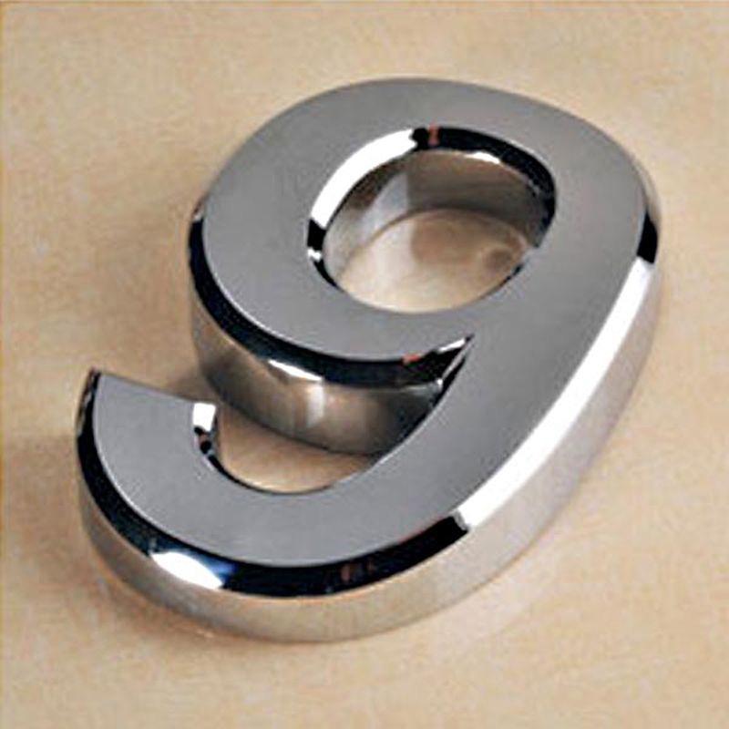 Scutcheon 5cm Plated Silver Home Decor Digits Hotel Door HOT Plaque Address Modern 1pc New Number House Sticker Plate Sign Jewelry Accessory