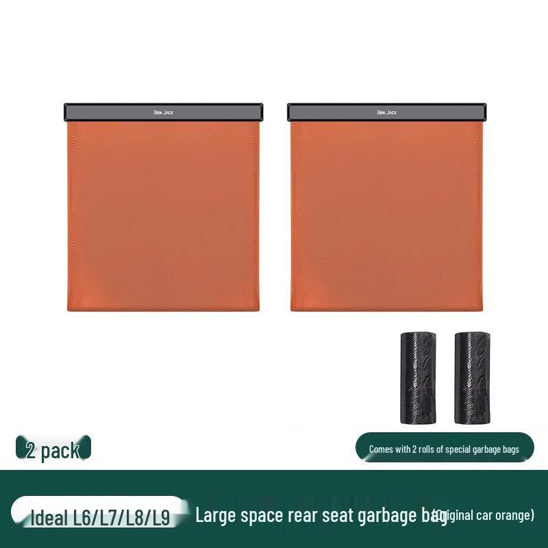 Universal Car Trash Can: Seat-Mounted Interior Storage Accessory for L6, L7, L8, L9, i6, i8, MEGA Models