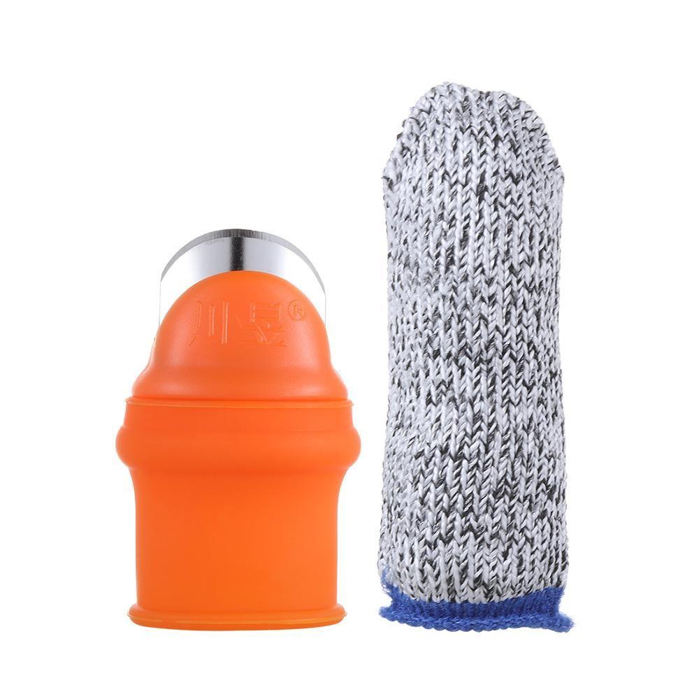 Инструмент для сбора урожая Садовые принадлежности Нож для большого пальца Сборщик бобов Защита пальцев Защитный чехол для пальцев, устойчивый к порезам