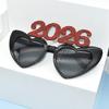2026 Номер Очки 2026 Счастливого Года Очки Бриллиантовые Блестящие Солнцезащитные Очки Косплей Реквизит Украшение для Рождественской Вечеринки Смешные Очки
