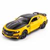 New 1/32 Camaro Toy Model Car Zinc Alloy Metal Die Casting with 4 Doors Opening Sound and Light Pull Back Car Suitable for Boys Gift Collection