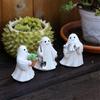 3 шт. Садовая призрачная статуя Хэллоуин Домашний декор Смолы Миниатюрная фигурка для сада Горшечное растение и Настольная экспозиция