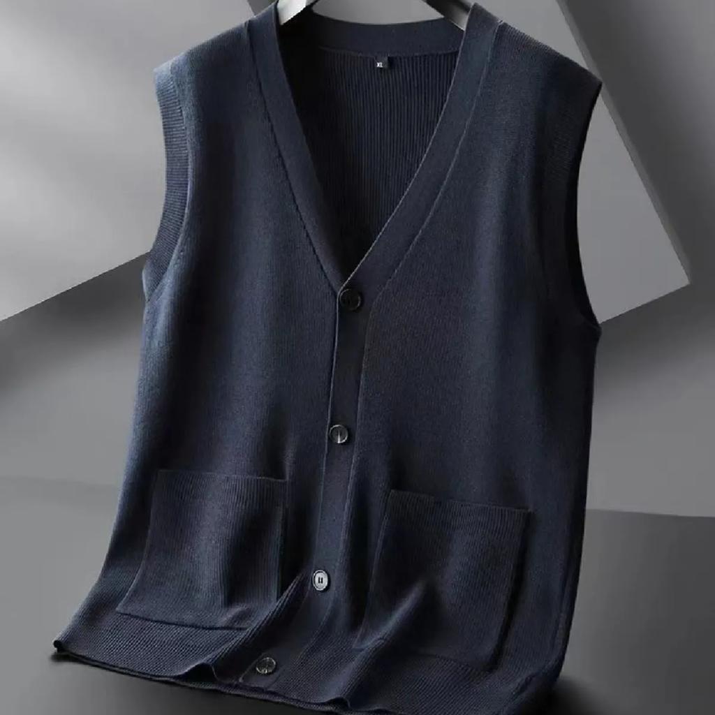 Men's Plus Size Casual Knit Vest