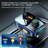 Автомобильный адаптер Bluetooth 5.0 FM-трансмиттер Двойное зарядное устройство USB3.1A+PD3.1A Дисплей MP3-плеер Автомобильные электронные аксессуары