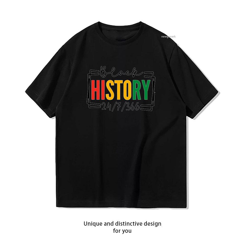 Black History Month Period Days tshirt Women Unisex Casual cotton graphic t shirts Adult fashion streetwear outdoors