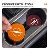 2pcs Suede Car Coaster Water Cup Drink Holder Mat Anti-Slip Pad For Opel Corsa Mokka Astra Cascada Adam Insignia Meriva Vectra