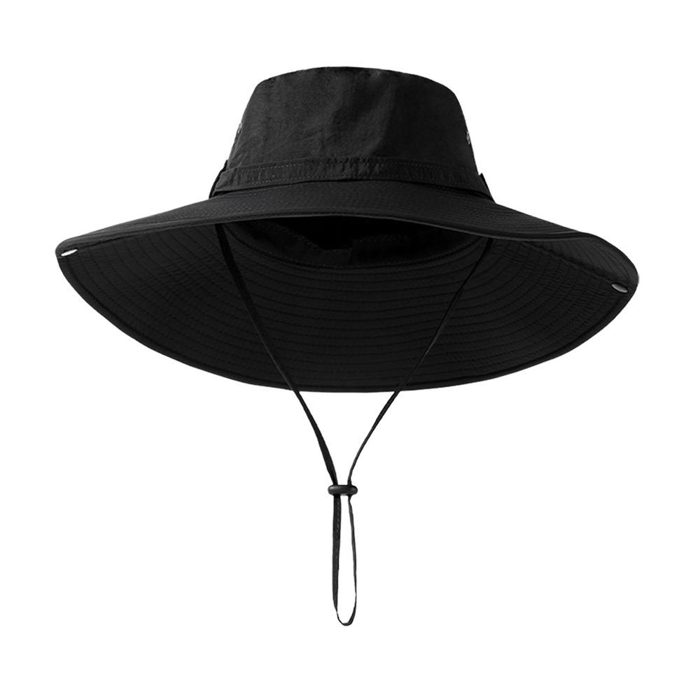 Wide Brim Bucket Hat Summer Boonie Hat Fashion Fishing Cap Mountaineering