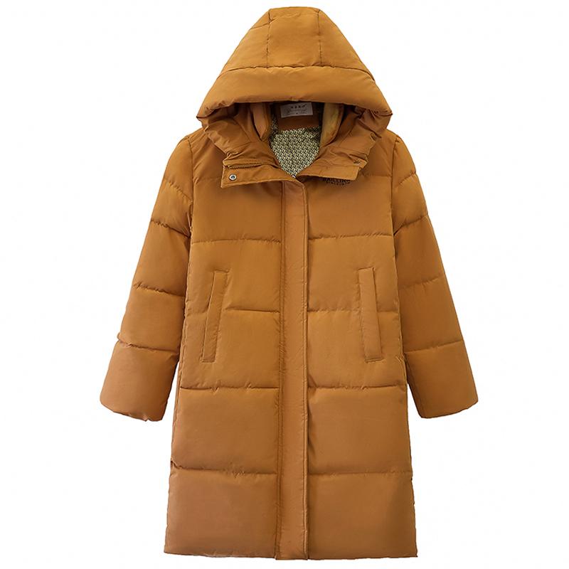Модные длинные пальто для женщин, свободные толстые теплые женские зимние парки с капюшоном