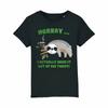 Horray I Made It Out Of Bed Today SLOTH T-Shirt Kids Boys Girls Funny Lazy Tee