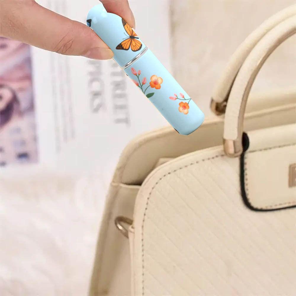 Спрей-бутылка с принтом бабочки, вращающаяся, многоразовые пустые косметические контейнеры, дорожная