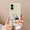 Cases For Apple iPhone 16 Pro Max 16plus Pretty Cat Aesthetic Design Style Soft Liquid Silicone Lens Protection Shockproof For iPhone Phone Bags Capas