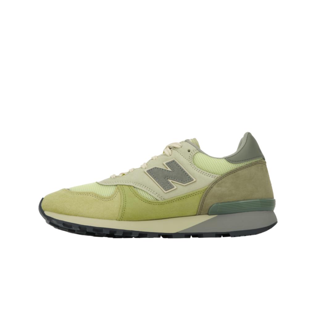 AURALEE x New Balance 475 Алоэ Стирка Бук Орех Унисекс Кроссовки Желтый Кувшинка U475AR