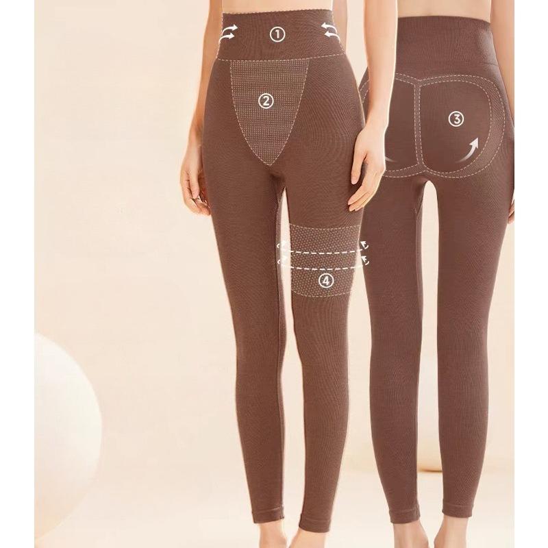 Однотонные, Осенние брюки, Женские, Осень и Зима, Высокая посадка, Подтягивающие бедра, Теплые брюки, Брюки для тела, Нижнее белье, Облегающие и стройнящие, Леггинсы