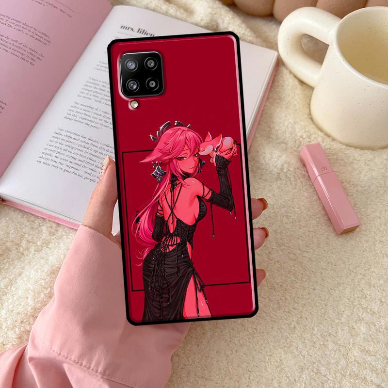Чехол Genshin Impact Яэ Мико для Samsung Galaxy A55 A35 A15 A32 A12 A22 A52 A54 A34 A14 A56 A36 A26 A16 A13 A53 A06