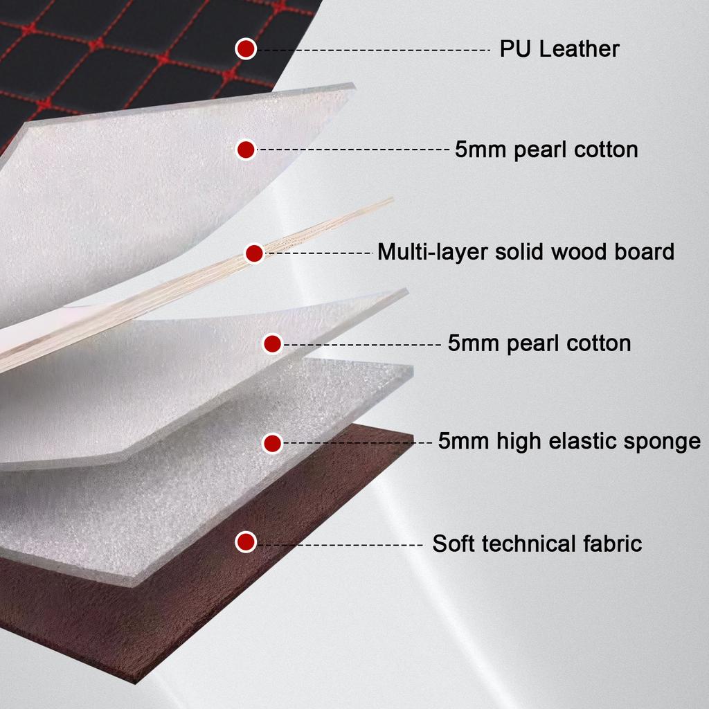 Foldable Bed for Car Backseat PU Leather Travel Mattress Non-Inflatable Perfect for Comfortable Road Trips for Sedan SUV Truck