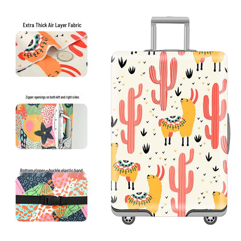 Thickened Cartoon Leather Suitcase Covers: Protective Dust Cover for 20, 24, and 28 Trolley Cases