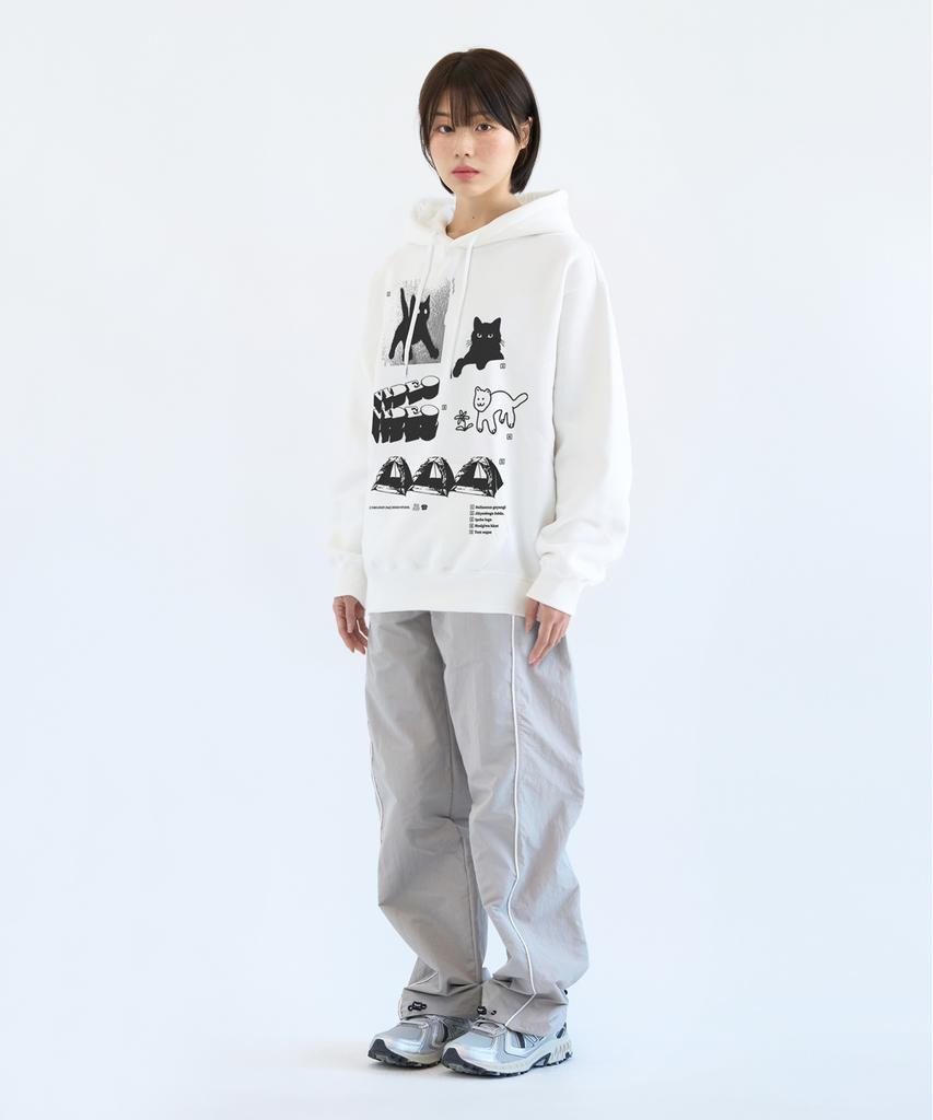 Мгновенная худи в стиле хипстер при ношении [Off-White]