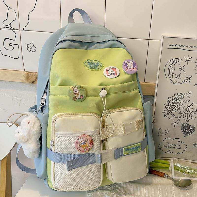 Новые школьные ранцы для девочек начальной школы с ярким внешним видом и для учеников средней школы с несколькими рюкзаками