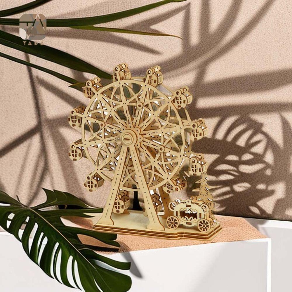 Assembly Toy 3D Rotatable Ferris Wheel Assembly Toy DIY 3D Rotatable Ferris Wheel Toy Kids Toys