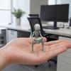 Yangyizhi 3D-печатное инопланетное украшение для чтения, креативная сидящая скульптура, коллекционная фигурка из смолы для рабочего стола, офиса, кабинета