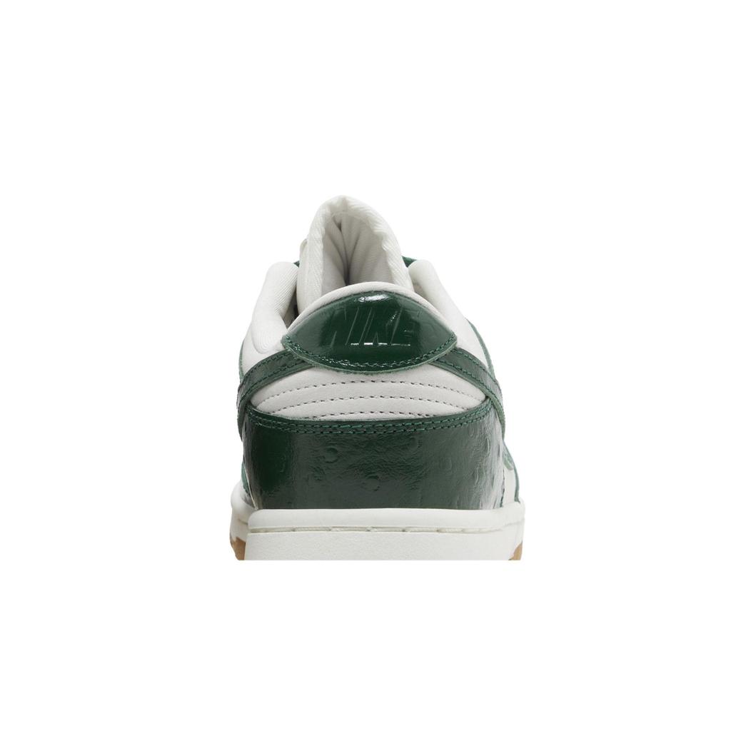 Nike Женские Dunk Low LX 'Gorge Green Ostrich' (женские размеры) Кроссовки для скейтборда Phantom / Gorge Green / Sail / Metallic Gold FJ2260 002
