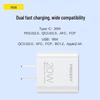 PISEN 20W Мини-зарядное устройство с двумя портами A+C - Быстрая зарядка для Apple и Huawei