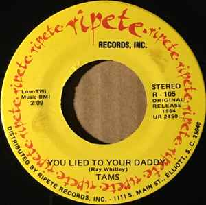 7inch Record TAMS - You Lied To Your Daddy / Laugh It O R105 Ripete US Soul/Funk Used