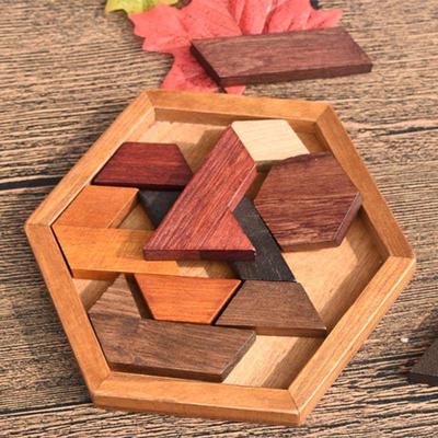 Деревянные Пазлы Игрушки Головоломки Геометрической Формы Детская Развивающая Игрушка