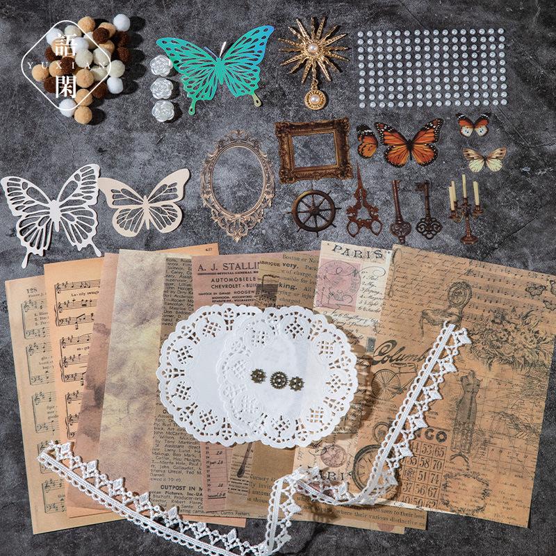 Ретро-сумка Yuxian, набор для DIY с аксессуарами для ручного декорирования