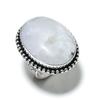 Natural Rainbow Moonstone Gemstone 925 Sterling Silver Gift Ring Size 8 G4S04