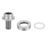 M8*15mm Mountain Road Bike Crank Bolt Bottom Bracket BB Axle Screws Kit with Dust Cap & Washer