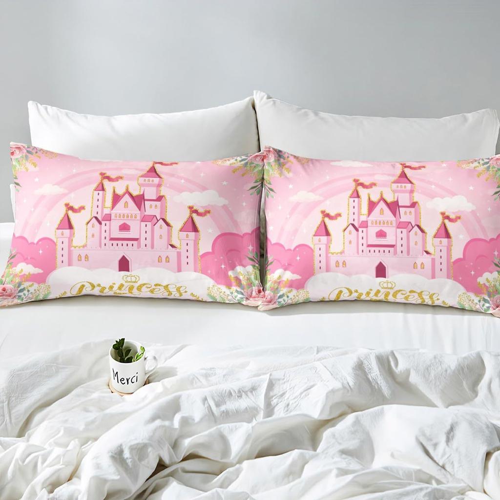 Комплект постельного белья «Принцесса», комплект постельного белья «Девичий замок», комплект из трех предметов для детской спальни «Сказочный сад»