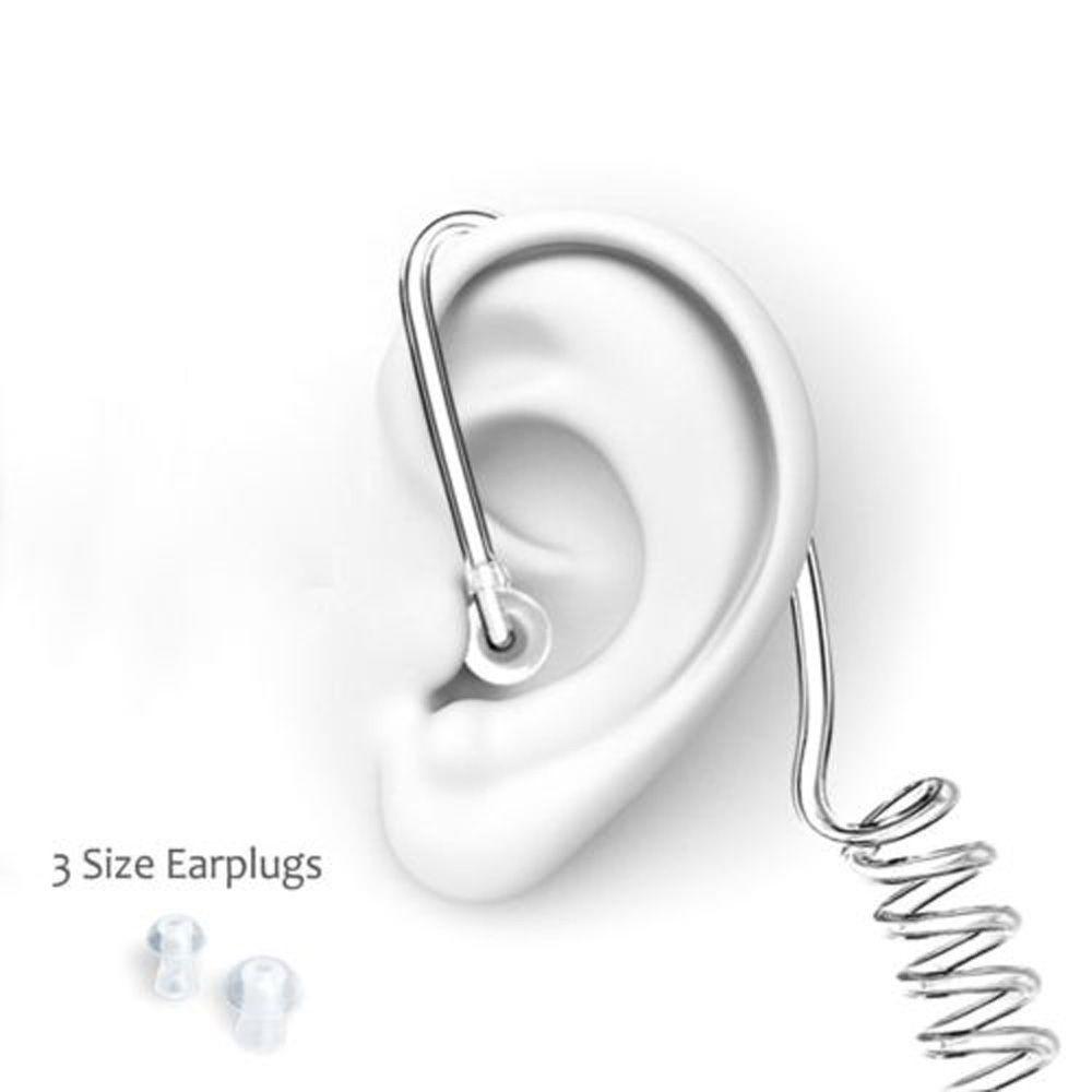 Talkabout Cool Walkie Spring Mobile Phone 3.5mm Anti Dust Air Tube Security Anti Radiation Earphone Earpiece Headset Earbuds