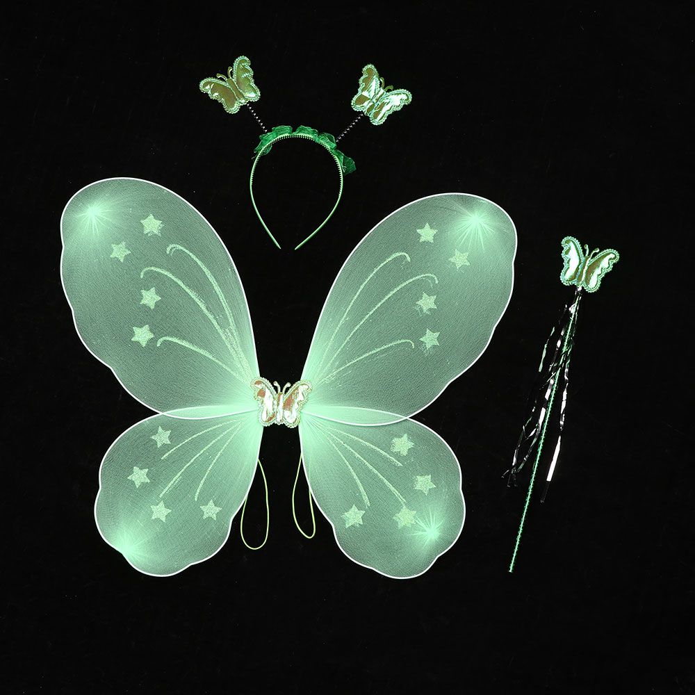 Cosplay Ladies Party Decor Butterfly Wings Princess Hair Hoop Fancy Dress Set Fairy Wand