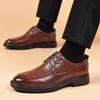 Fashion New In Lace-Up Business Leather Shoes for Men Adults On Sale Pu Social Common Fashion 2025 Classic Original Man Casual Shoe