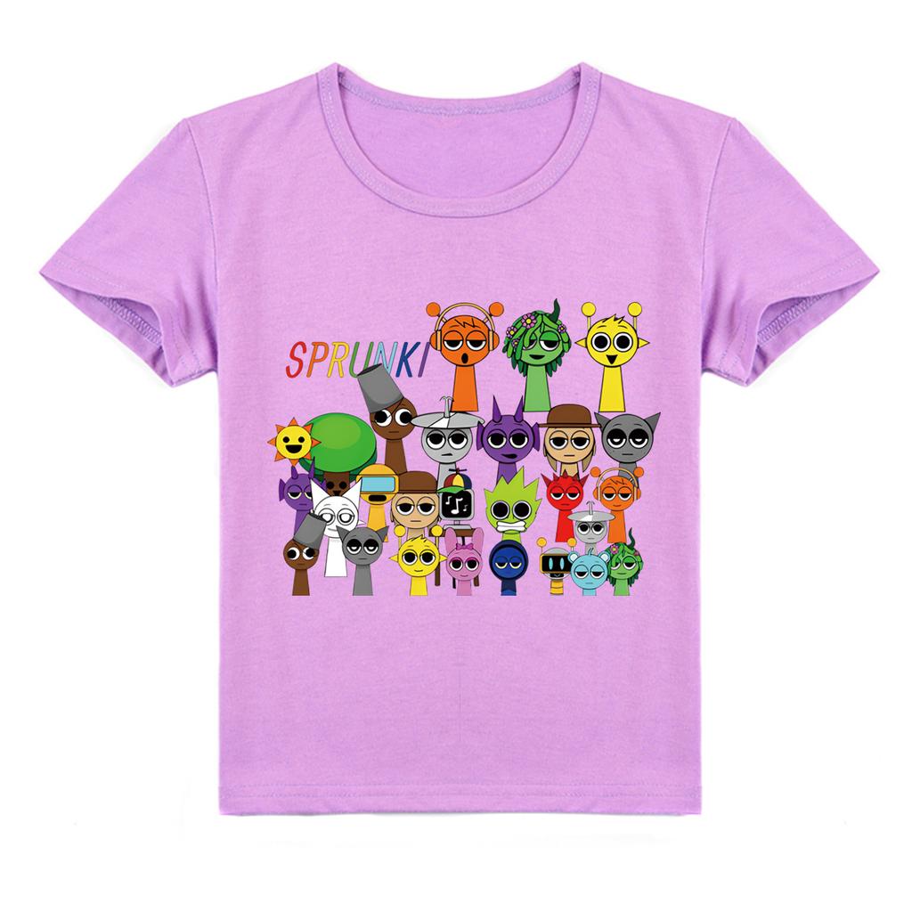 Футболка детская 2D Футболка Sprunki детская с коротким рукавом
