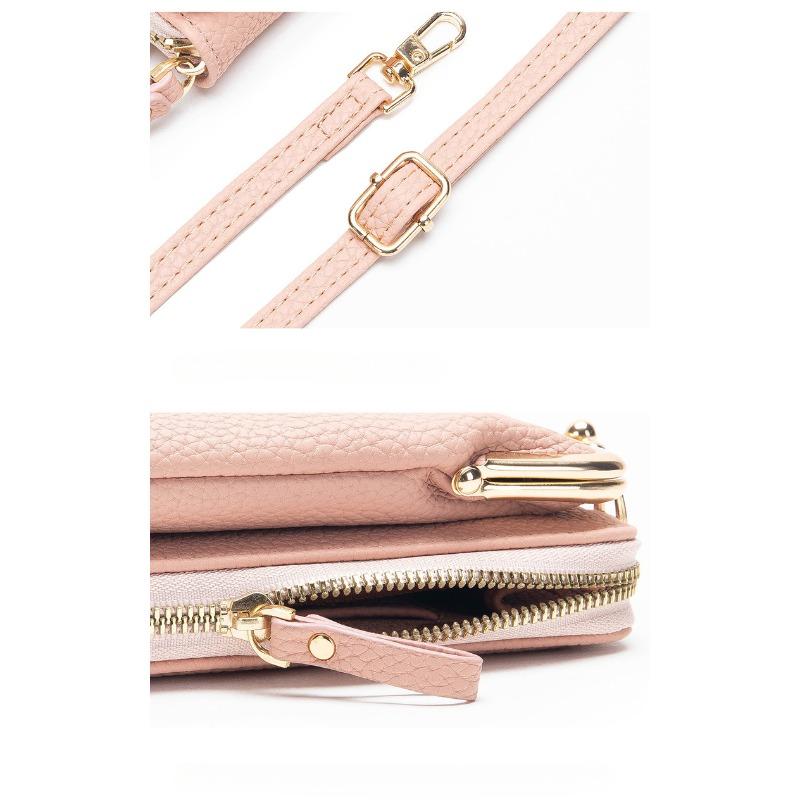 Floral Embroidered Cellphone Bag, Mini Fashion Crossbody Bag, Women's Casual Handbag, Card Holder & Purse Wallet