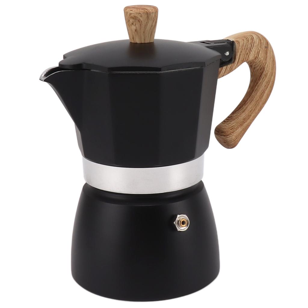 Moka Coffee Pot Octagonal Aluminum Classic Portable Hand Brewing Coffee Maker Moka Pot for Camping